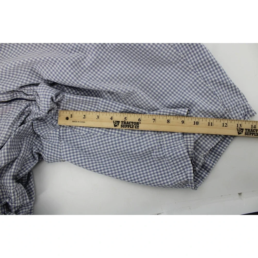 Polo Ralph Lauren Seersucker Gingham Shorts Men's size 48 B Blue White 9in Golf